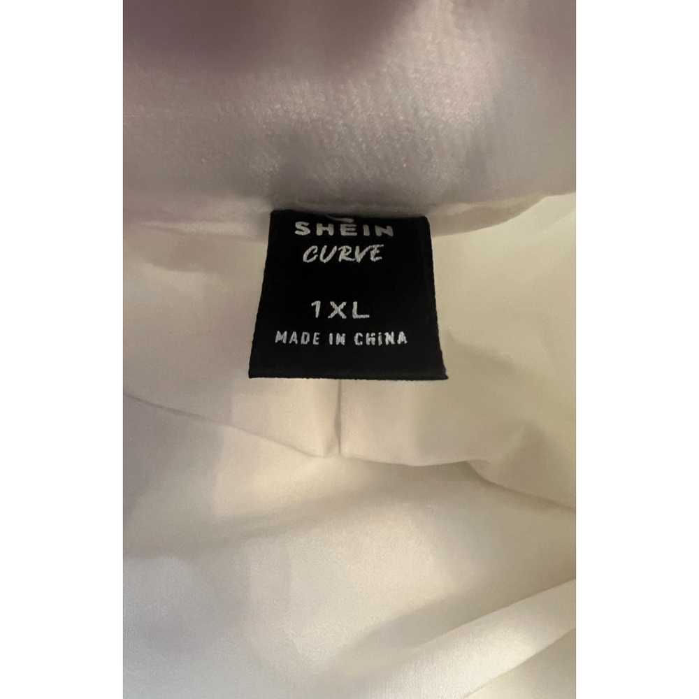 SHEIN CURVES White Pleated High Rise Short Skirt 1XL - Picture 9 of 9